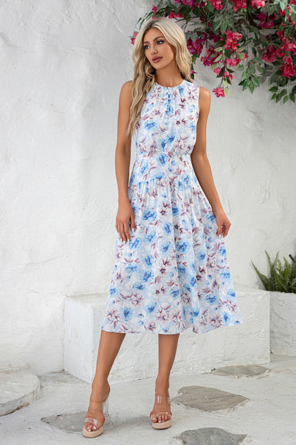 Robe Trapèze Ciel Floral - gallery 5