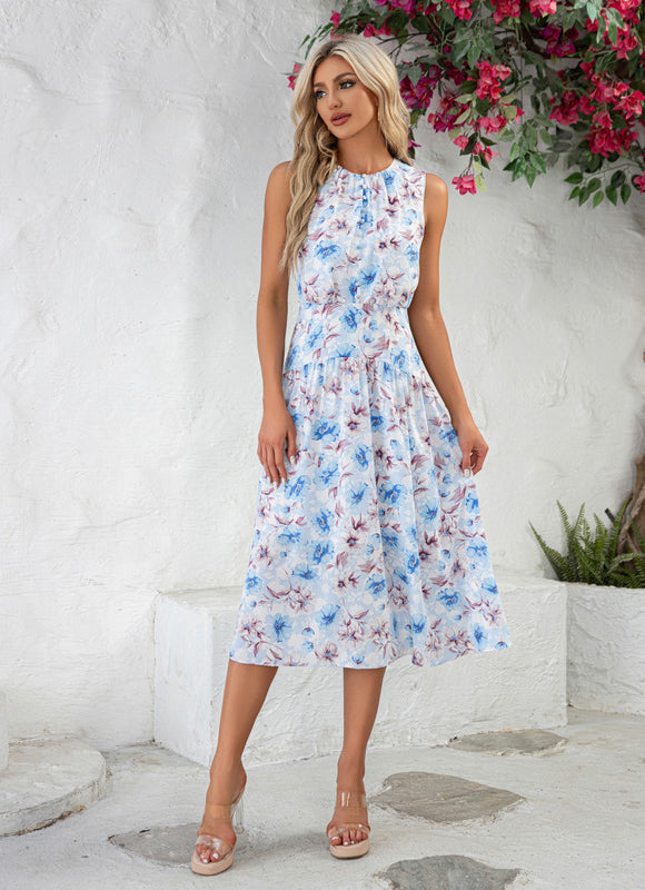 Robe Trapèze Ciel Floral - gallery 5
