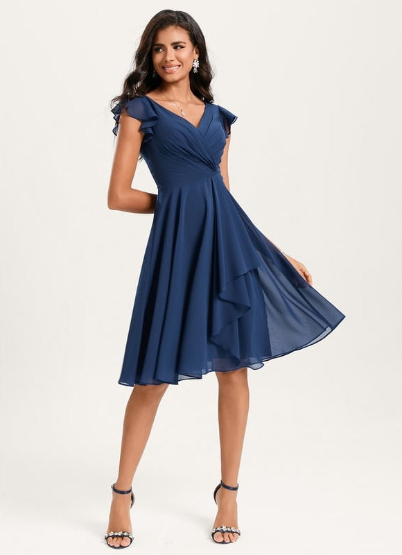Robe Trapèze Émeraude Volante - gallery 2