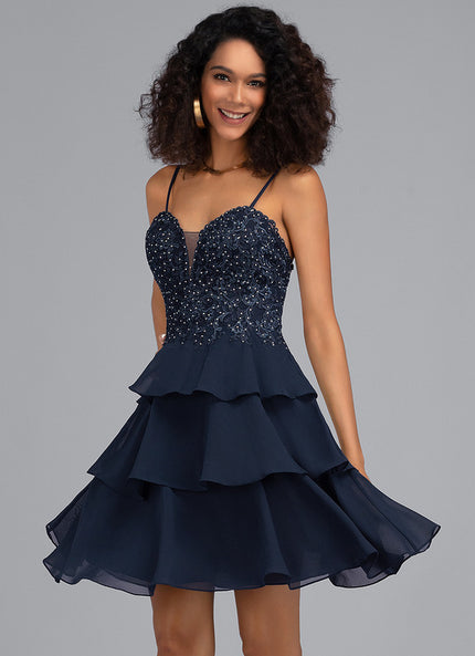 Robe Trapèze Chic Festif Satiné