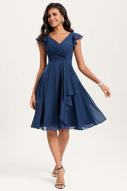 Robe Trapèze Vaporeuse Rubis