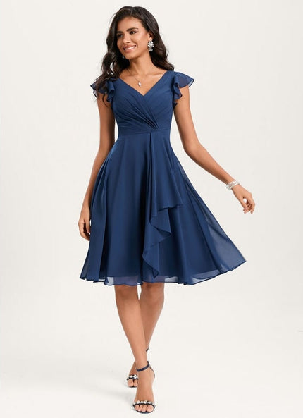 Robe Trapèze Vaporeuse Rubis