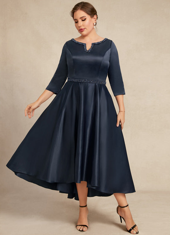 Robe Trapèze Élégance Saphir - gallery 3