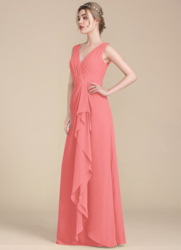 Robe Trapèze Mousseline Fendue - gallery 6