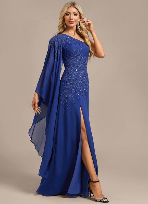 Robe Trapèze Bleu Élégant - gallery 4
