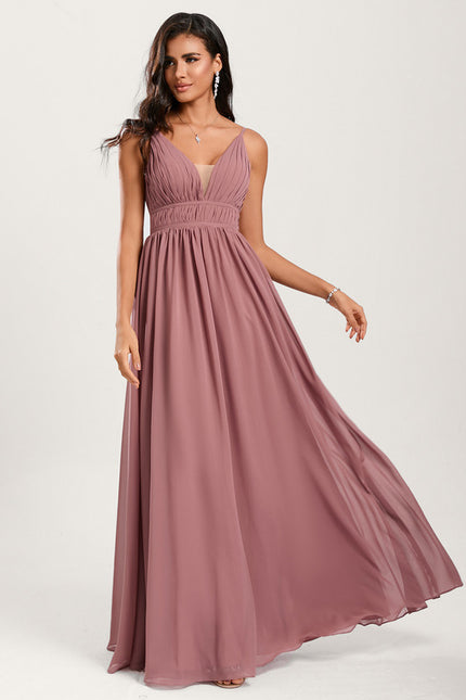 Robe Trapèze Mousseline Fendue - gallery 5