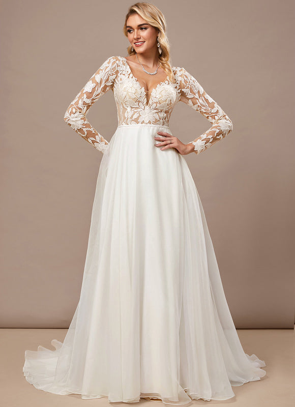 Robe Trapèze Organza Élégante - gallery 2