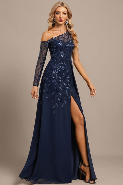 Robe Trapèze Asymétrique Élégante - gallery 4