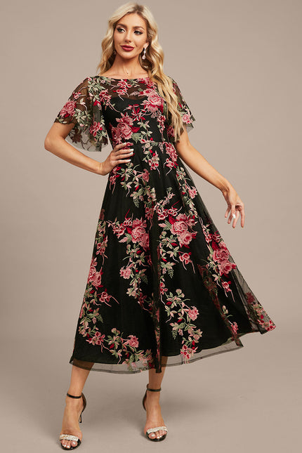 Robe Trapèze Floral Envolée - gallery 5