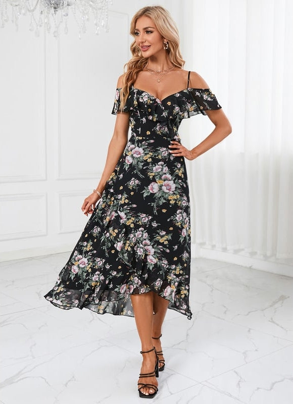 Robe Trapèze Floral Cascade - gallery 1