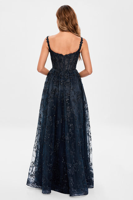 Robe Trapèze Velours Nocturne - gallery 5