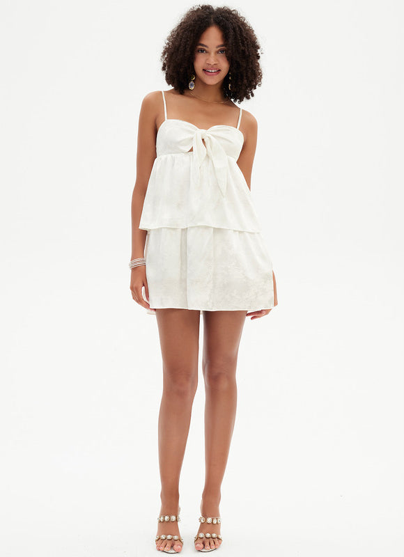 Robe Trapèze Nœud Éclat