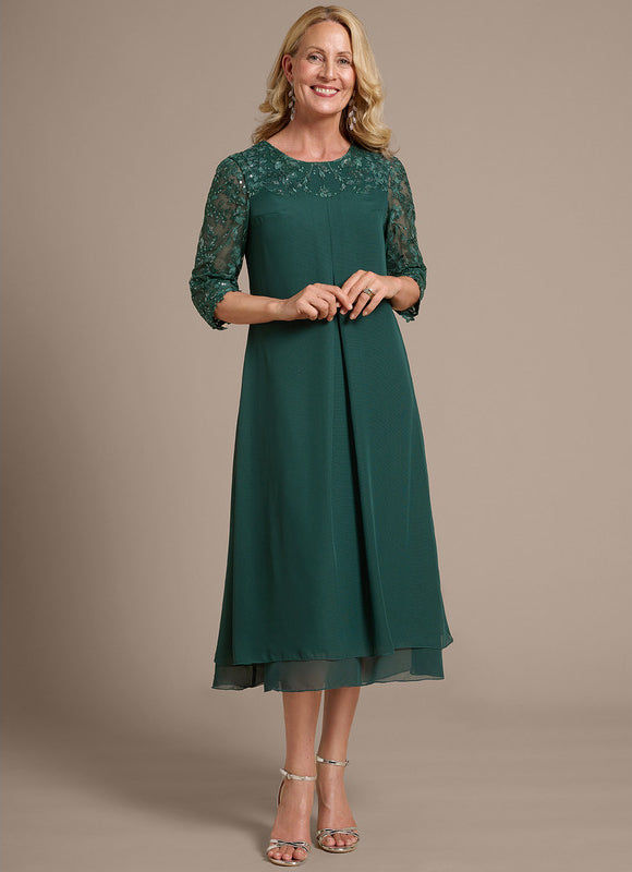 Robe Trapèze Éclat De Velours - gallery 3