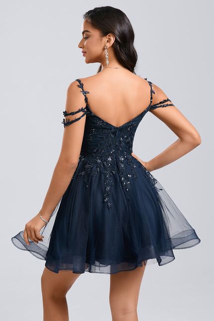 Robe Trapèze Nuit Étoilée Tulle - gallery 7