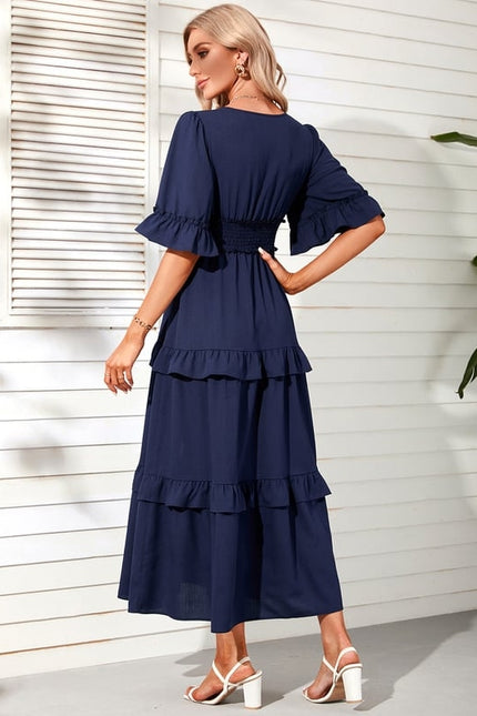 Robe Trapèze Élégance Tranquille - gallery 2