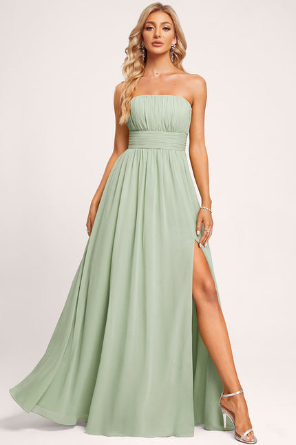 Robe Trapèze Ailée Vert Pastel - gallery 7