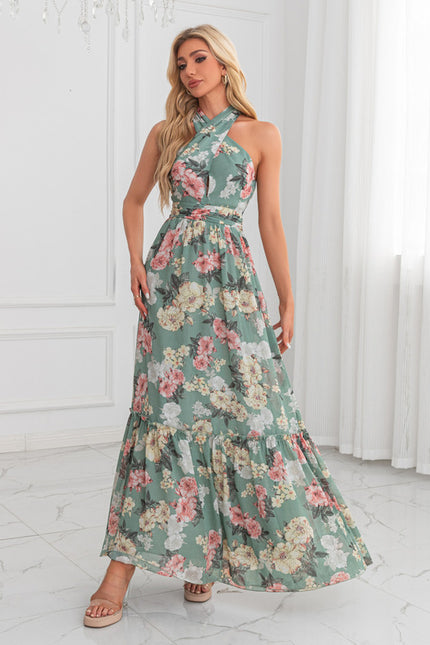 Robe Trapèze Chic Florale Maxi - gallery 6