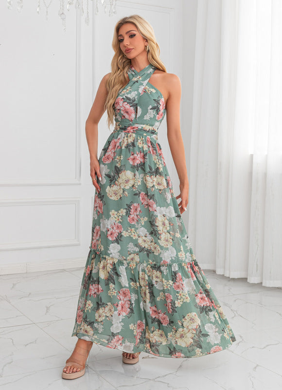Robe Trapèze Chic Florale Maxi - gallery 6
