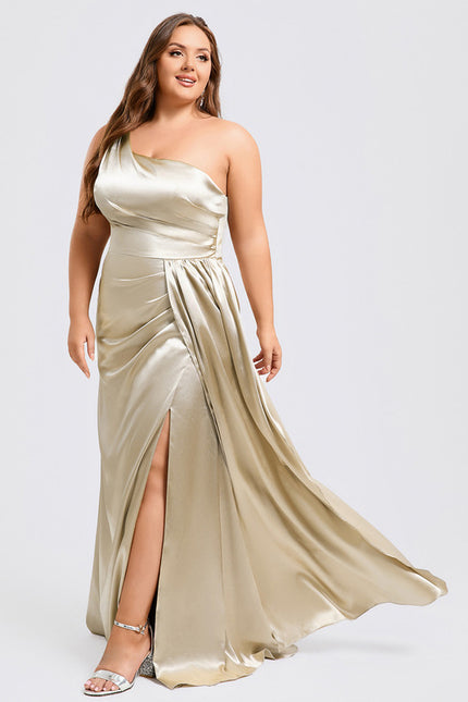 Robe Trapèze Bleu Satiné Élégant - gallery 6