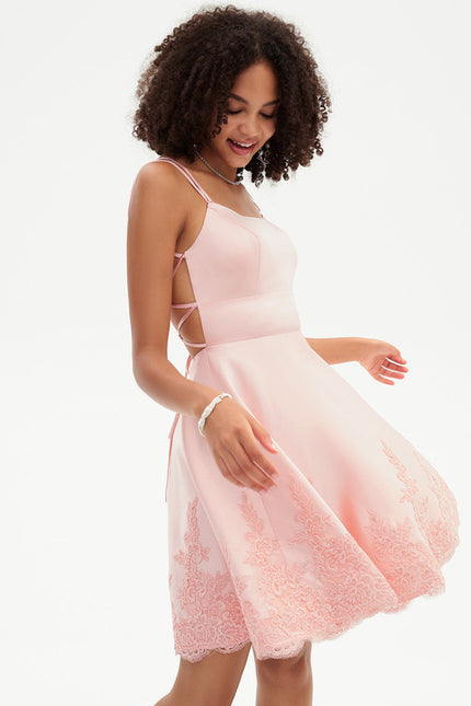 Robe Trapèze Rosée Enchantée - gallery 3