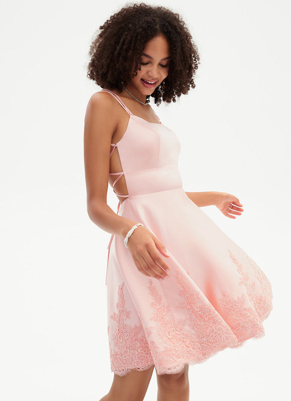 Robe Trapèze Rosée Enchantée - gallery 3
