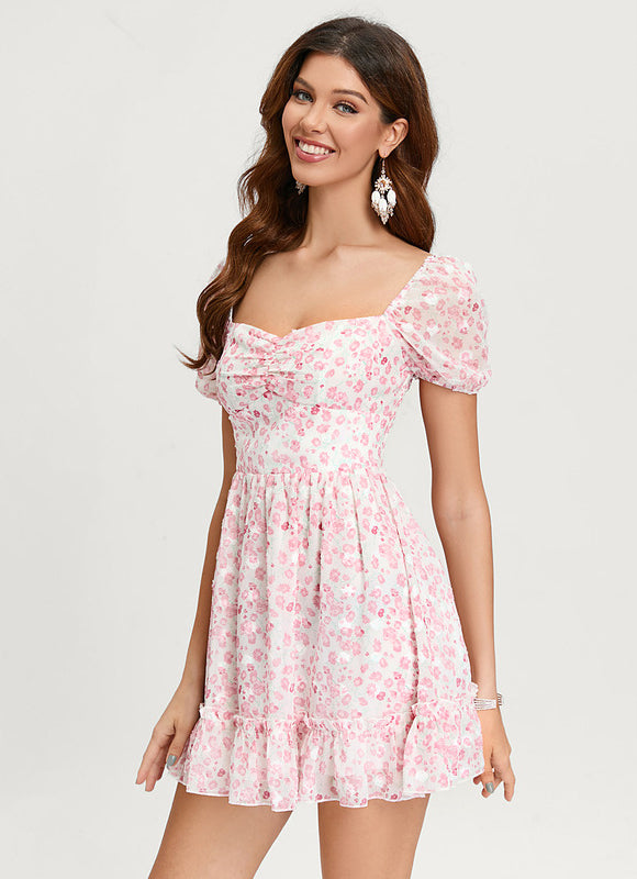 Robe Trapèze Floral Douceur - gallery 2