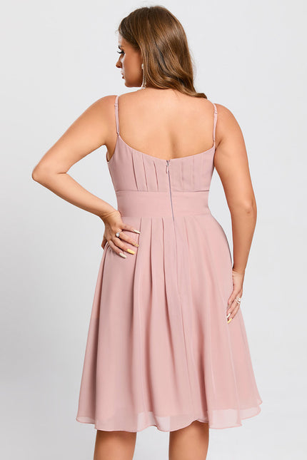 Robe Trapèze Élégance Rose - gallery 9