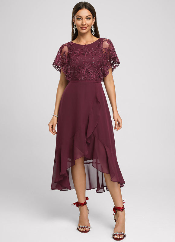 Robe Trapèze Velours Ambré - gallery 2