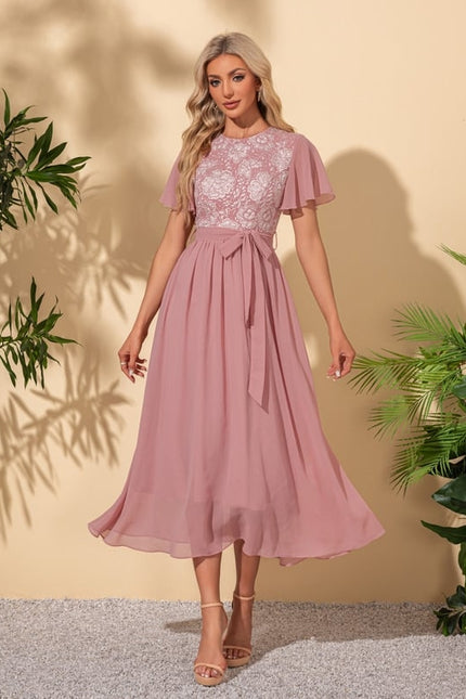 Robe Trapèze Roseau Éthéré - gallery 6