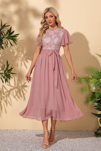 Robe Trapèze Roseau Éthéré - gallery 6