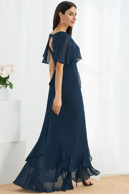 Robe Trapèze Aérienne Vert Pâle - gallery 3