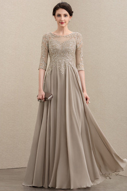 Robe Trapèze Longue Violetée