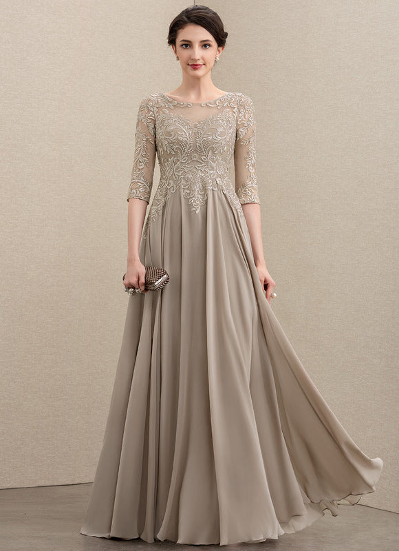 Robe Trapèze Longue Violetée