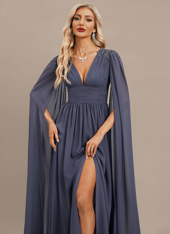 Robe Trapèze Nuit Céleste Satinée - gallery 1