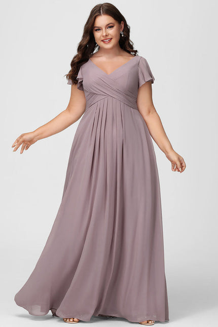 Robe Trapèze Mousseline Fendue - gallery 7