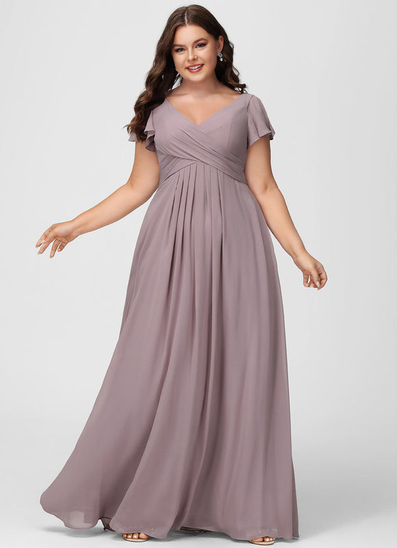 Robe Trapèze Mousseline Fendue - gallery 7