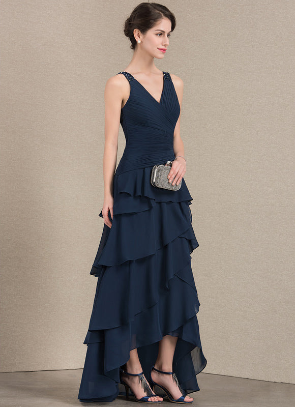 Robe Trapèze Gris Satiné Élégant - gallery 5