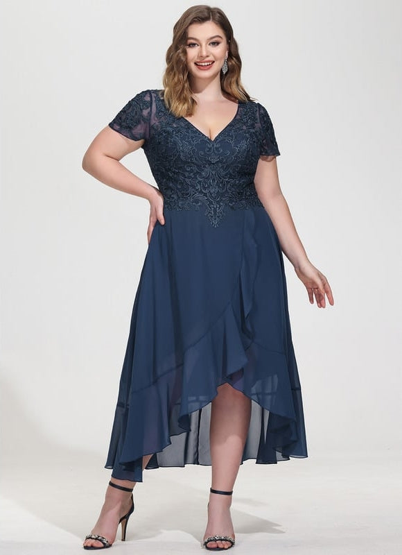 Robe Trapèze Aérienne Sombre - gallery 8