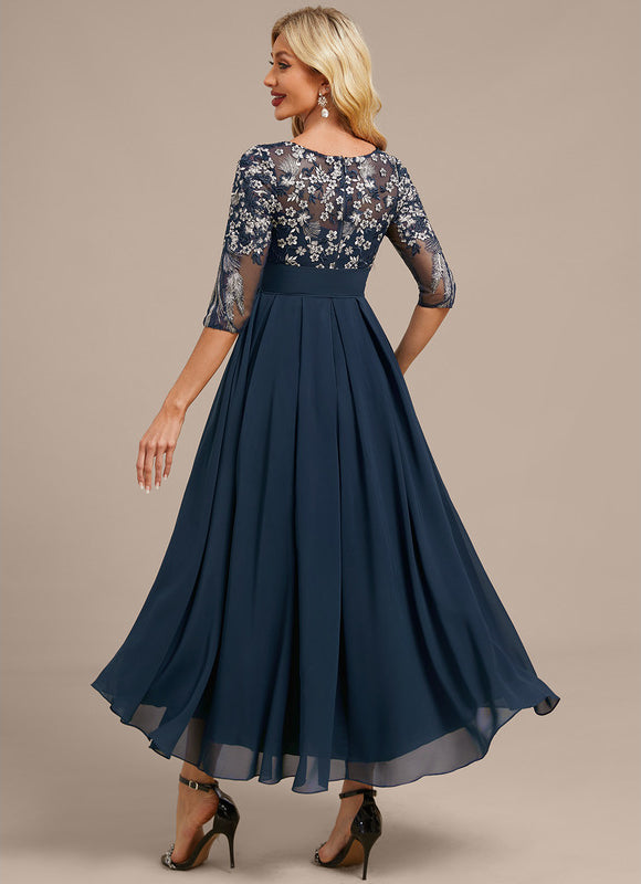 Robe Trapèze Mi-Longue Cérémonie - gallery 5