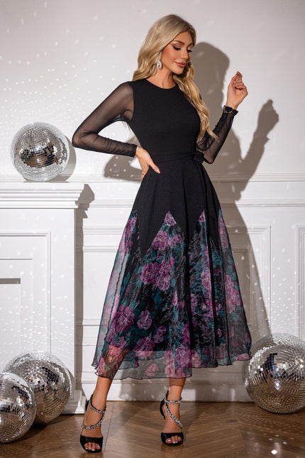 Robe Trapèze Organza Noir