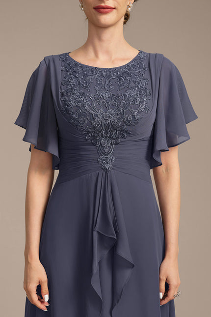 Robe Trapèze Bleu Serein Chic - gallery 6