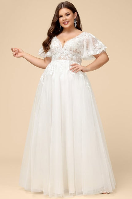 Robe Trapèze Luxe Évanescent - gallery 6