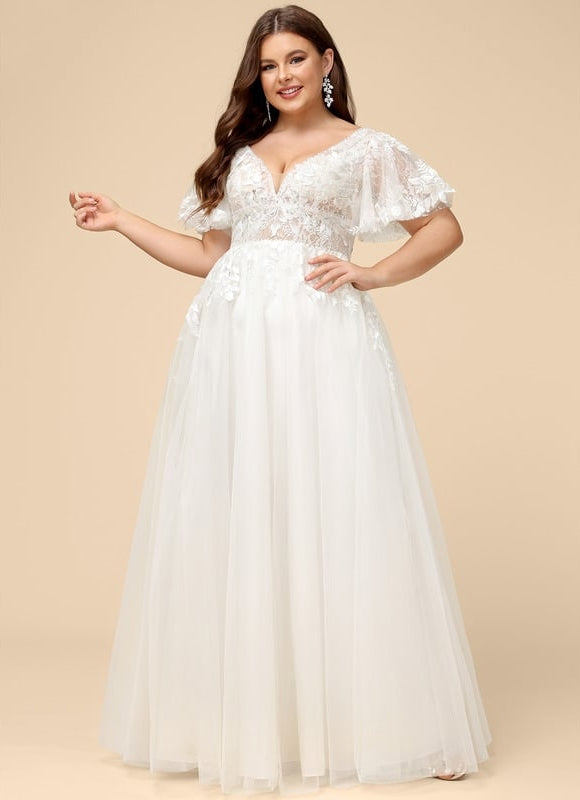 Robe Trapèze Luxe Évanescent - gallery 6