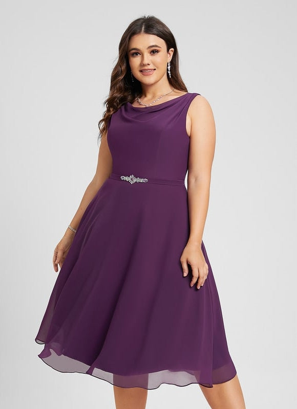 Robe Trapèze Violet Éclipse - gallery 6