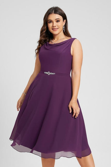 Robe Trapèze Violet Éclipse - gallery 6