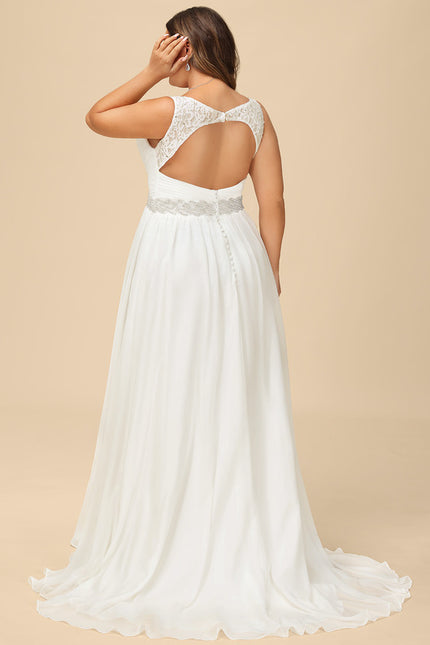 Robe Trapèze Nuptiale Légère - gallery 7