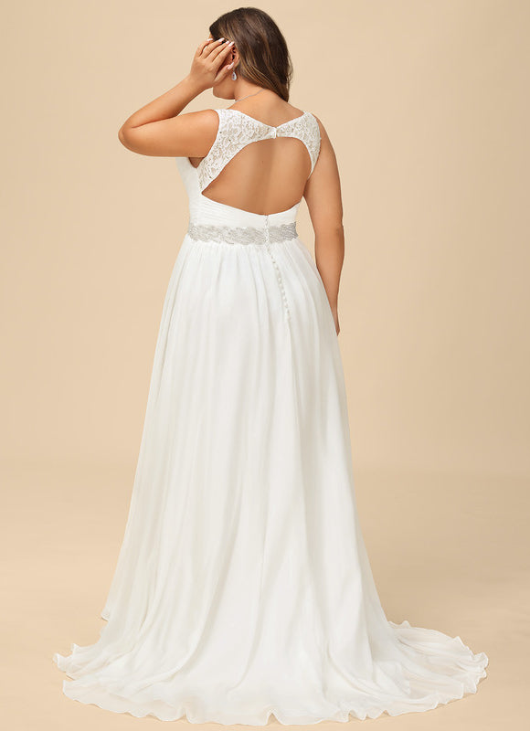 Robe Trapèze Nuptiale Légère - gallery 7