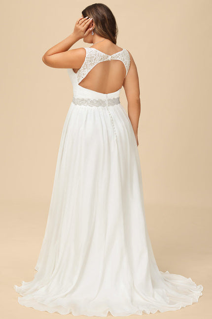 Robe Trapèze Nuptiale Légère - gallery 7