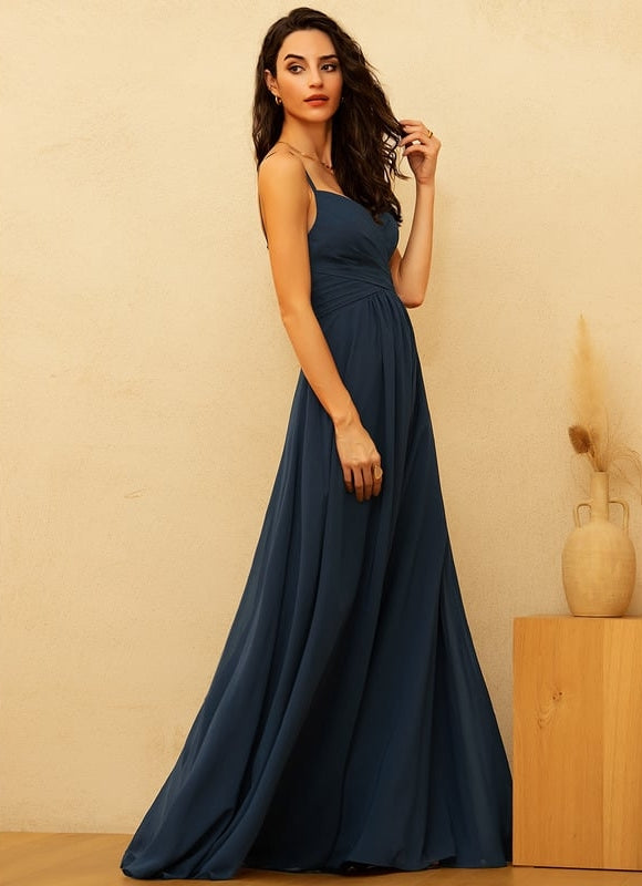 Robe Trapèze Élégante Mousseline - gallery 3