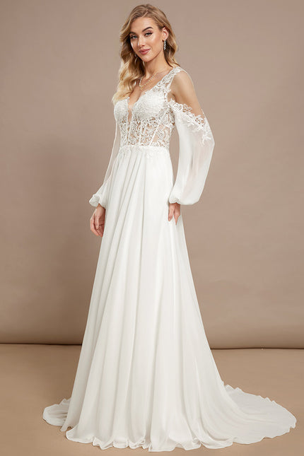 Robe Trapèze Éthérée Satinée - gallery 3